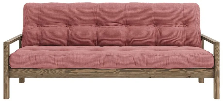 Różowa rozkładana sofa 205 cm Knob – Karup Design