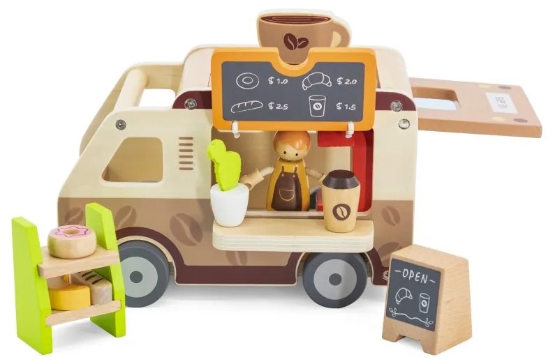 Viga food truck drewniane auto kawiarnia cukiernia