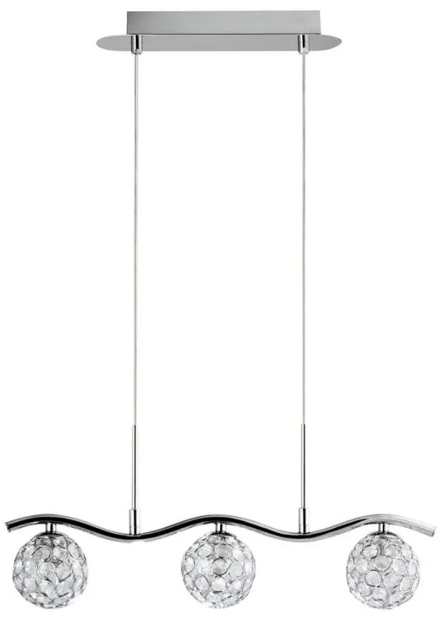 Nowoczesny srebrny żyrandol 8X K506 Z3-S02
