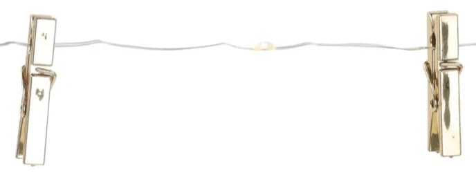Łańcuch świetlny LED z ozdobnymi klamerkami, 230 cm