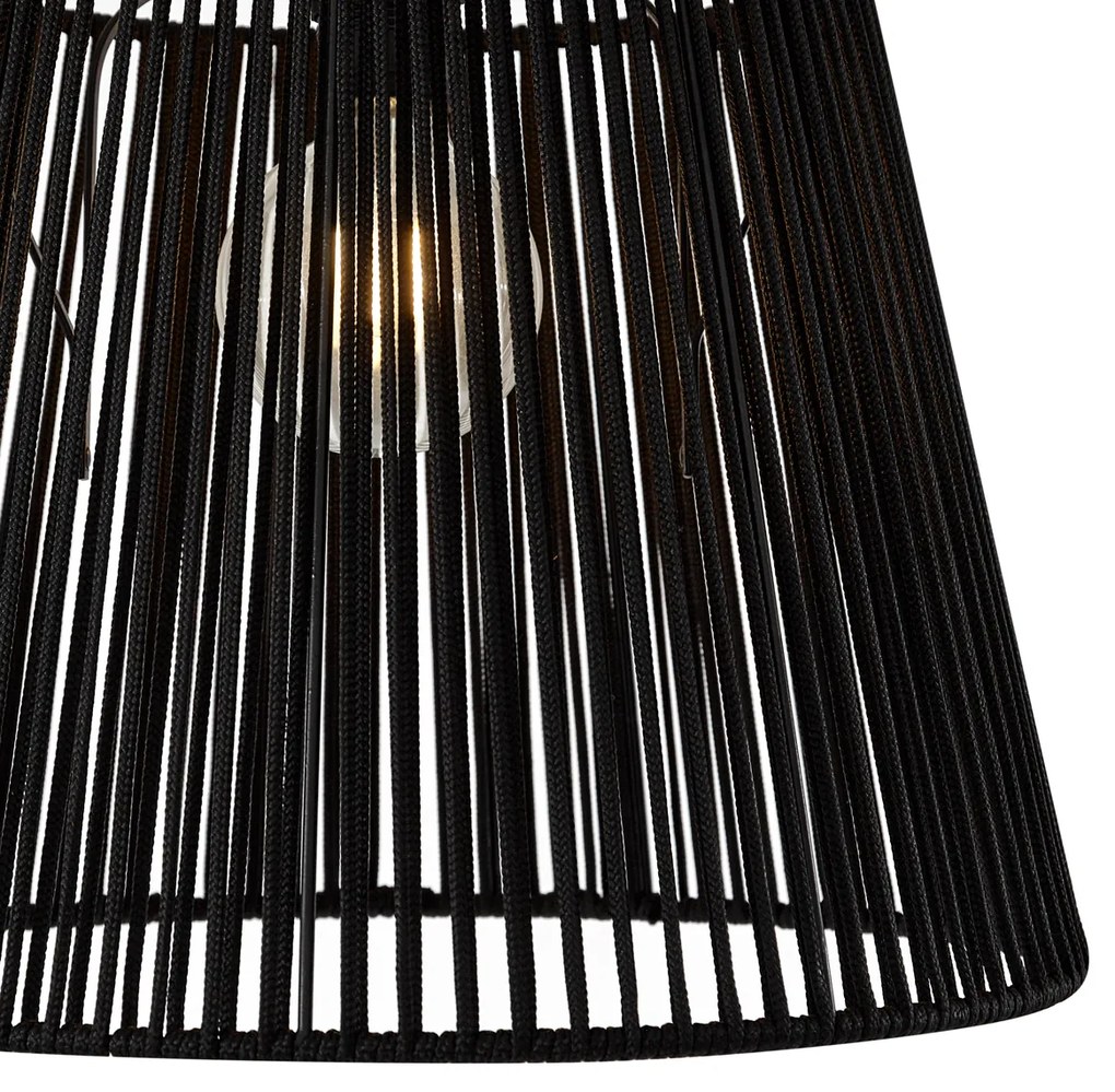 Zewnetrzna Zewnętrzna lampa sufitowa z czarną liną IP54 - JaylaJapandi Oswietlenie zewnetrzne