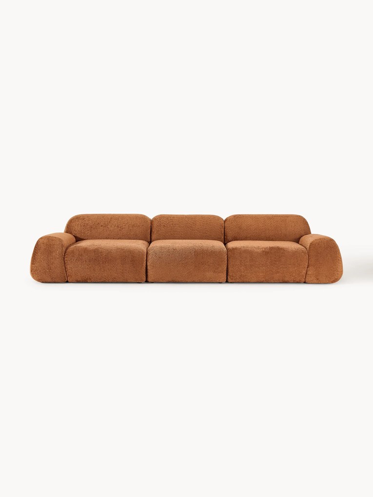 Sofa modułowa Teddy-Bouclé Wolke (4-osobowa)