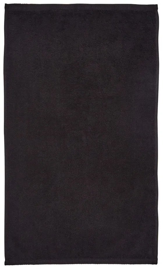Czarny bawełniany ręcznik kąpielowy szybkoschnący/frotte 70x120 cm Quick Dry – Catherine Lansfield