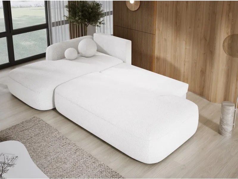 Narożnik BABU z funkcją spania układ L Lewy Tkanina NOWORNEVER 01