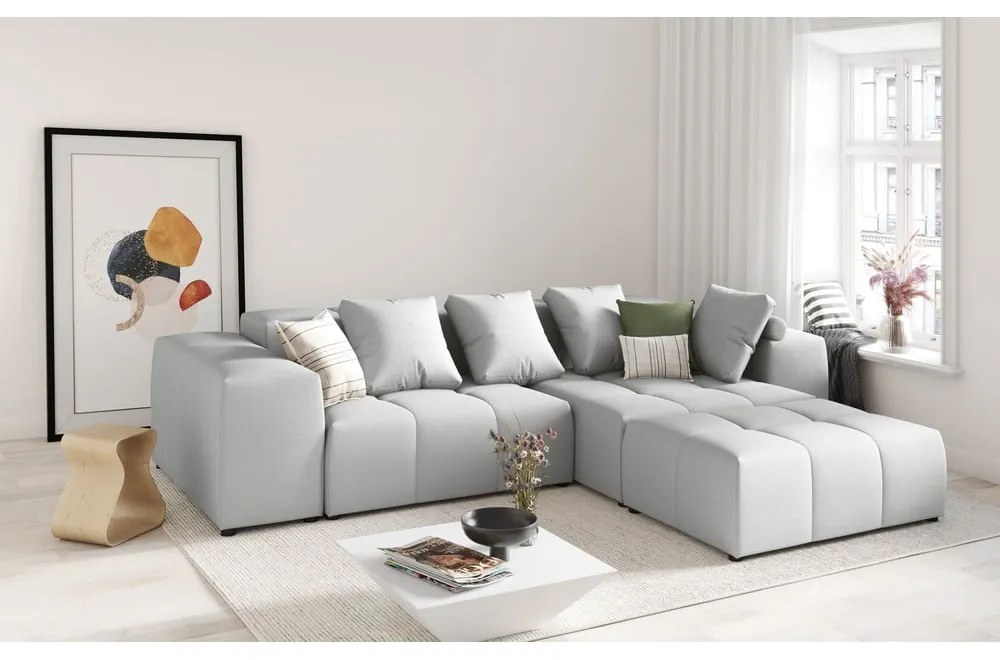 Szare oparcie do sofy modułowej Rome – Cosmopolitan Design