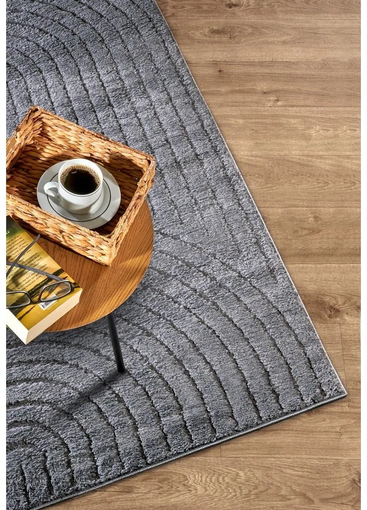 Antracytowy dywan 160x235 cm Panglao New York Anthracite – Elle Decoration