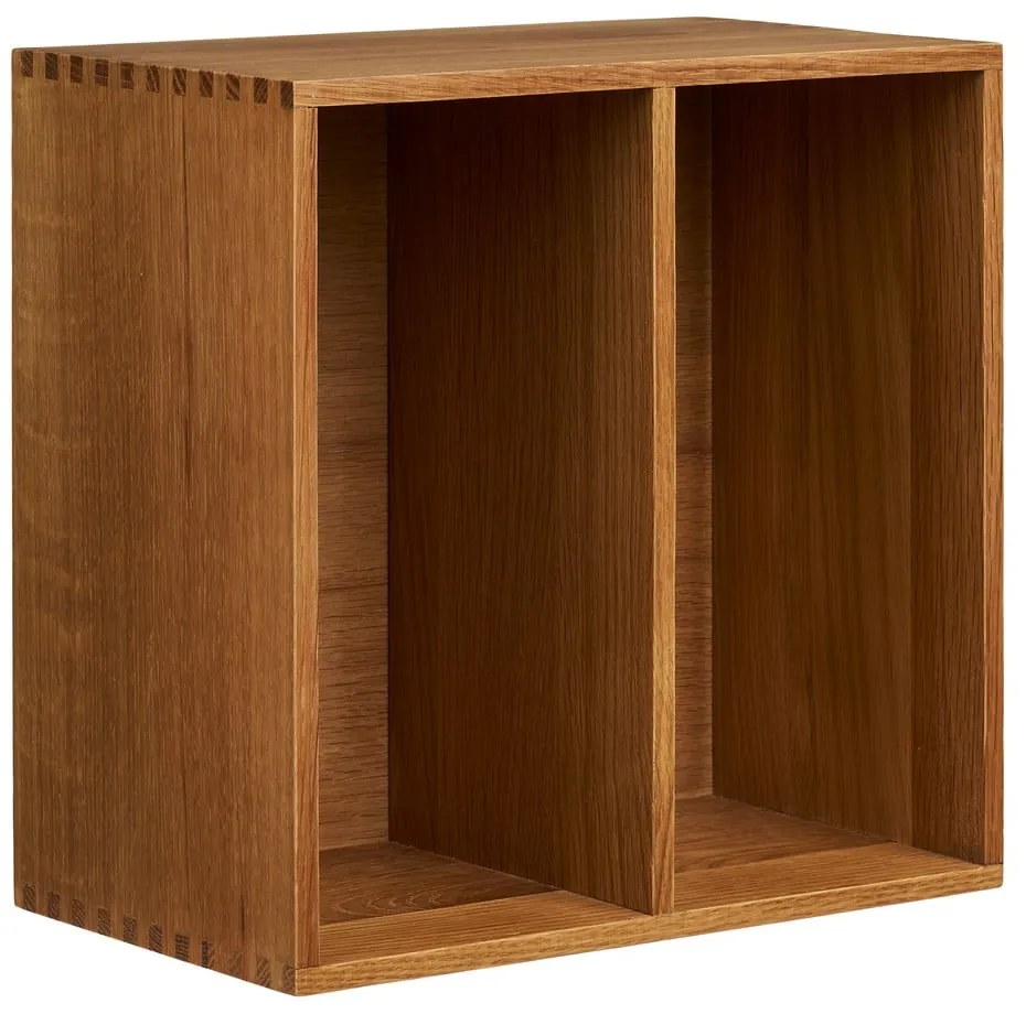 Wielopoziomowa półka z litego drewna dębowego w naturalnym kolorze 18 cm Townsville – House Nordic