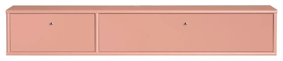 Różowa szafka pod TV 136x22x32,5 cm Mistral – Hammel Furniture