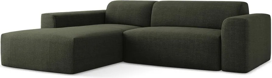 Zielony narożnik (lewostronny/z szezlongiem) Keli – Makamii