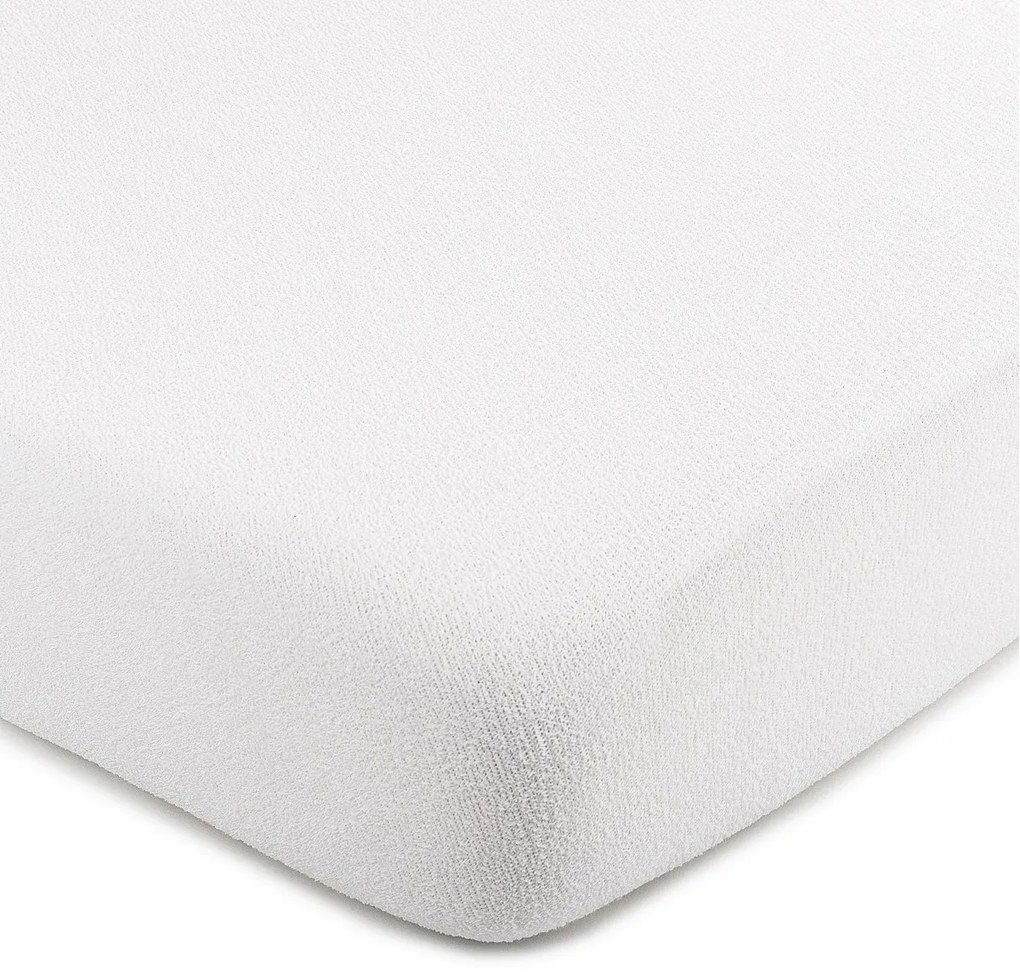 4Home prześcieradło frotte biały, 200 x 220 cm