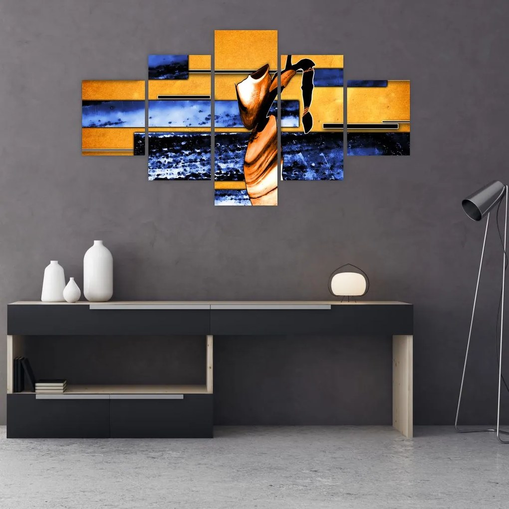 Obraz obrazu abstrakcyjnego (125x70 cm)