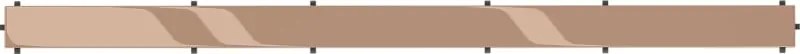 Mexen Flat M13 maskownica 2w1 do odpływu liniowego 90 cm, różowe złoto - 1619090