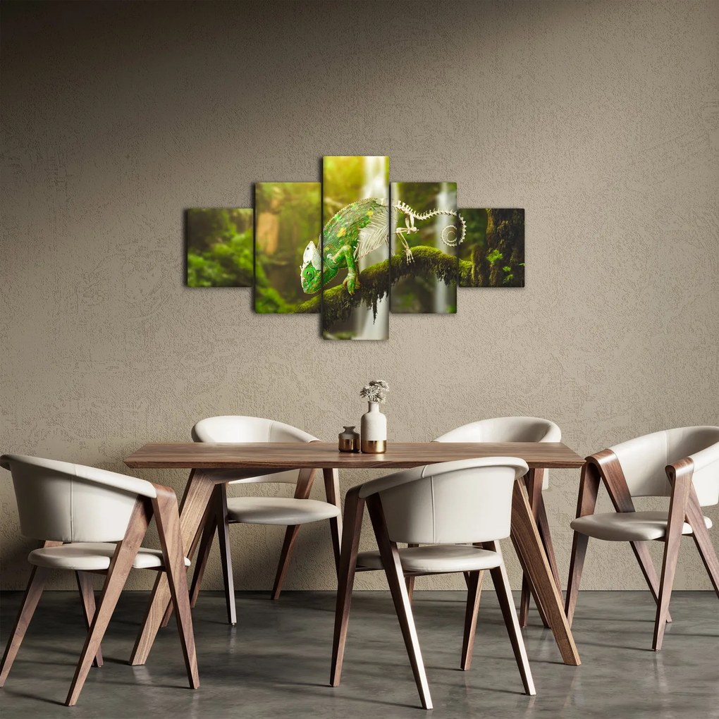 Obraz kameleona (125x70 cm)