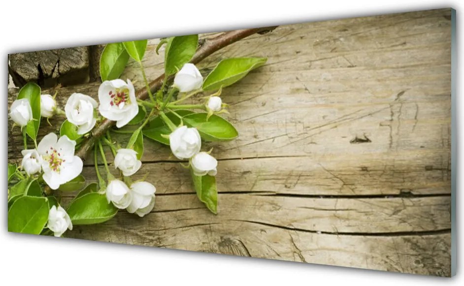 Szkło do Kuchni na Ścianę Pastelowa Kompozycja Roślinna