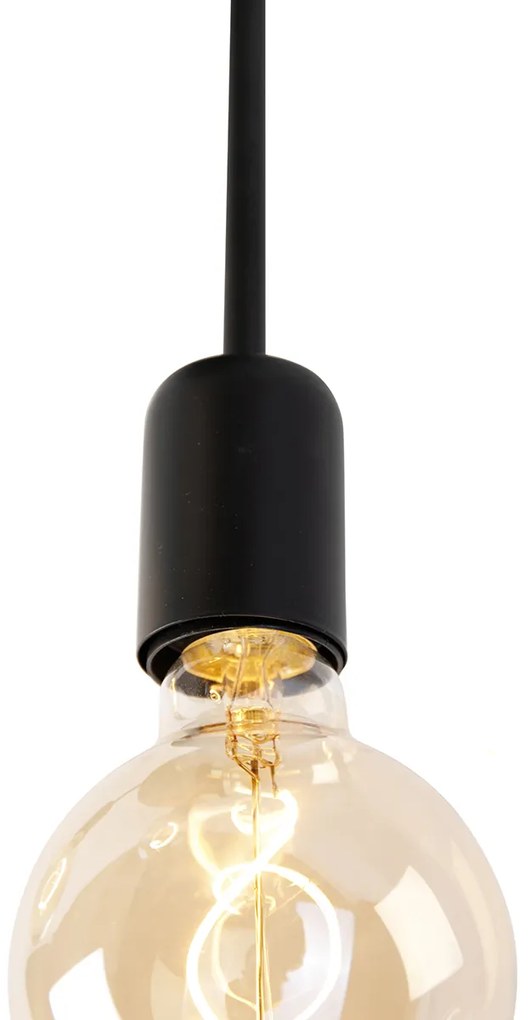 Inteligentna lampa sufitowa czarna w komplecie z 3 żarówkami Wi-Fi G95 - Facil Nowoczesny Oswietlenie wewnetrzne