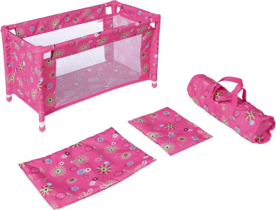 Różowe łóżeczko dla lalek