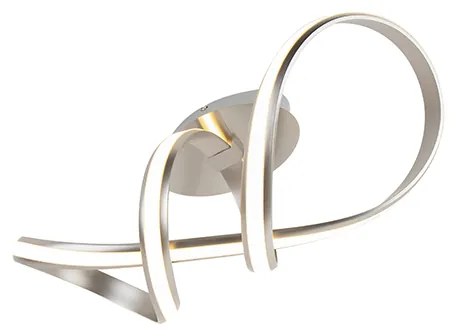 Designerska lampa sufitowa stalowa z możliwością ściemniania, w tym LED - Viola Due