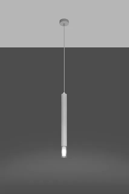 Biała punktowa lampa wisząca tuba - 6X S159 F4-C99