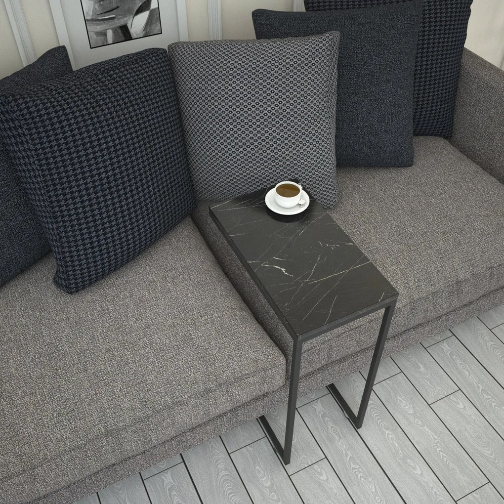 Stół do odkładania Callen Black Marble