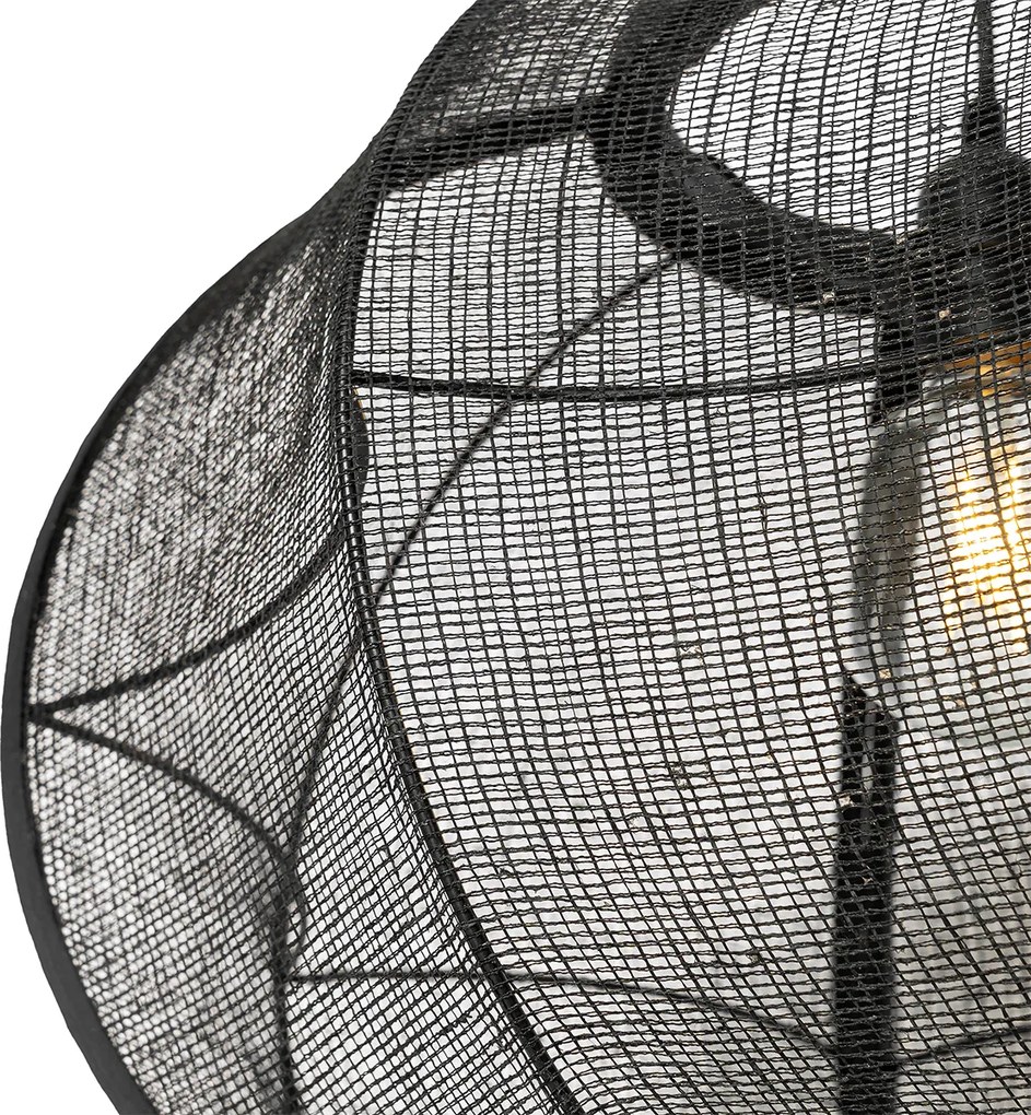 Orientalna lampa wisząca czarna 48 cm - Rob