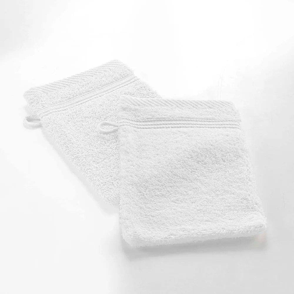 Biała bawełniana myjka 15x21 cm Tendresse – douceur d'intérieur