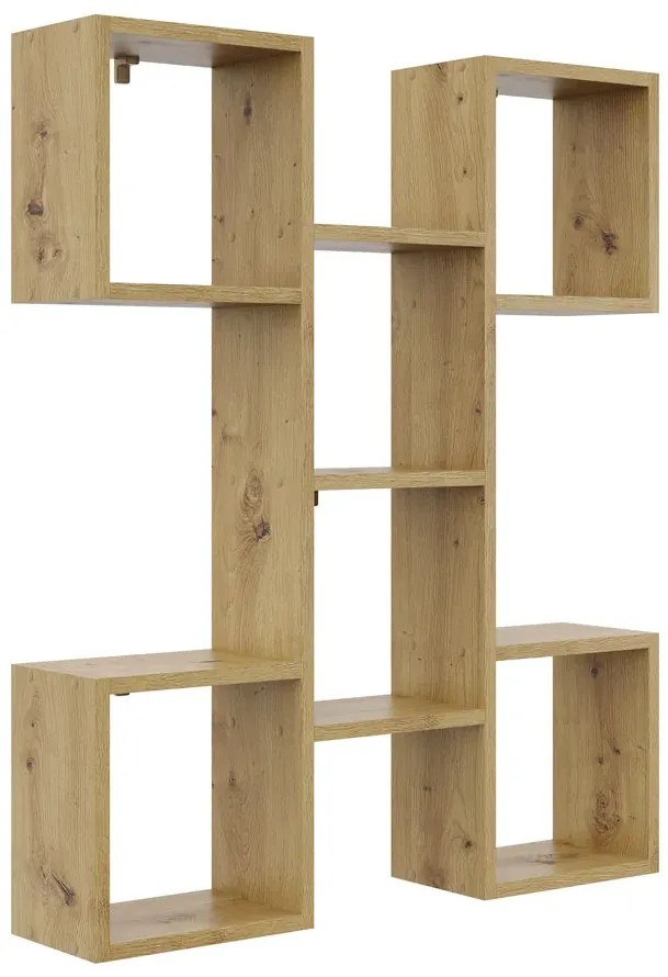 Regał na ścianę, półka dąb artisan H4-L97
