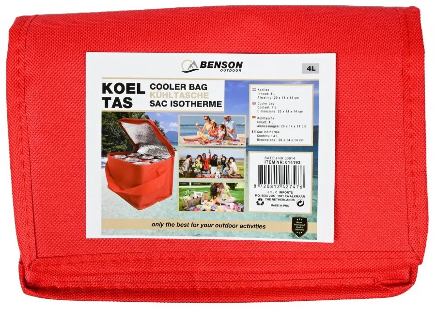 Torba chłodząca COOLER 4l czerwona