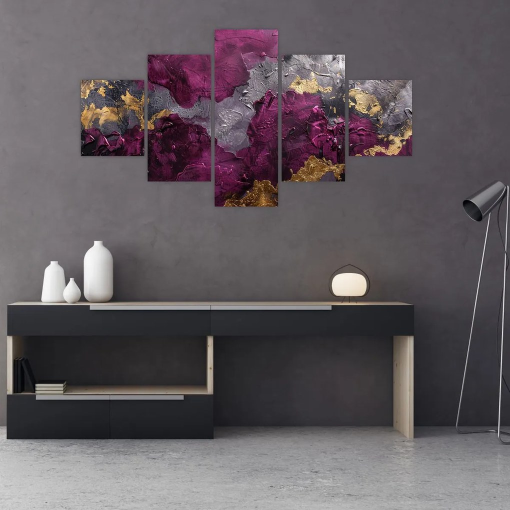 Obraz - Teksturowanie abstrakcji (125x70 cm)