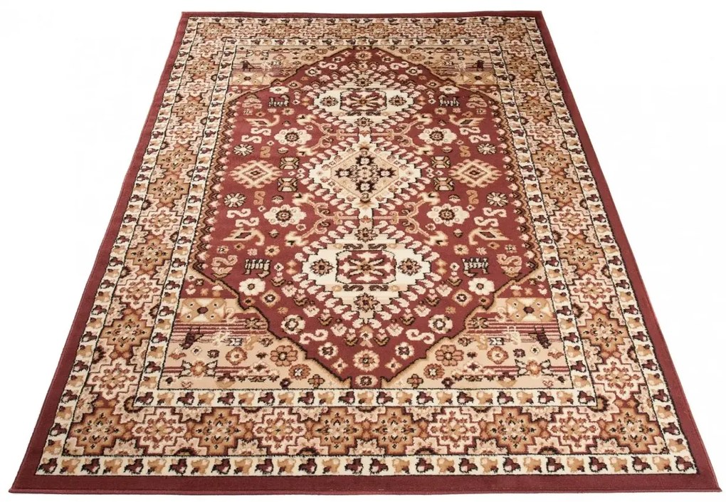 Brązowy dywan boho H7-T22