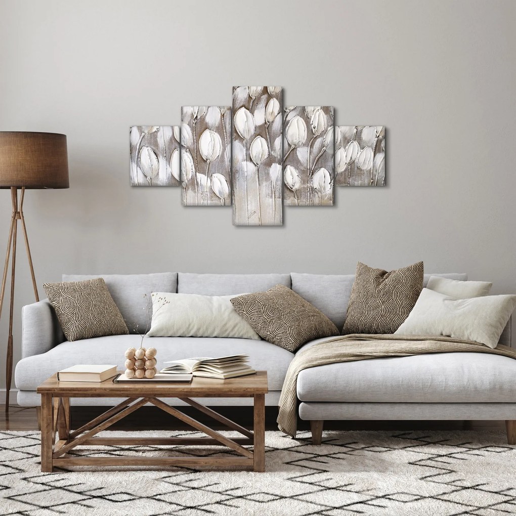 Obraz - Ułożone tulipany (125x70 cm)