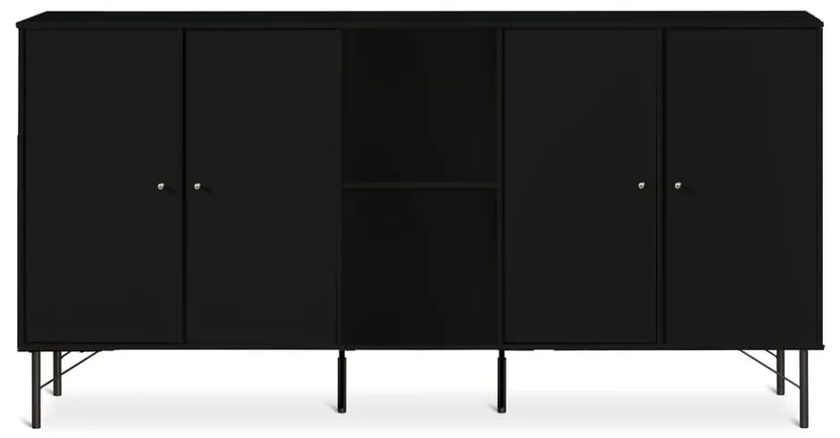 Czarna komoda Hammel Mistral Kubus, 169 x 89 cm