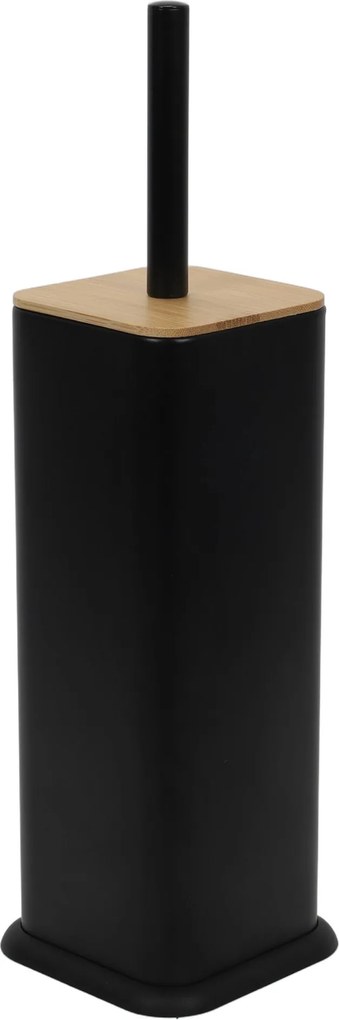 Szczotka WC ZETRU, z bambusowym wieczkiem