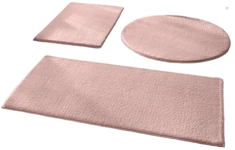 Różowe dywaniki łazienkowe zestaw 3 szt. 50x90 cm – Mila Home