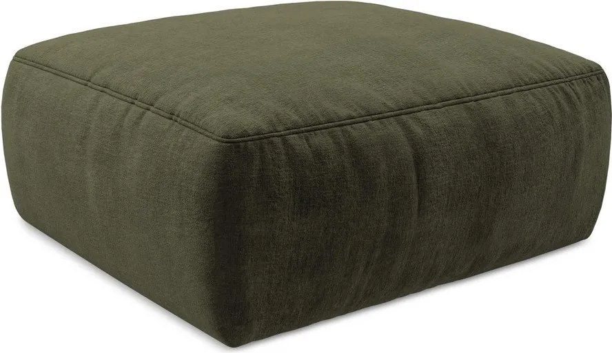 Zielony podnóżek z tkaniny szenilowej Kuki – Makamii