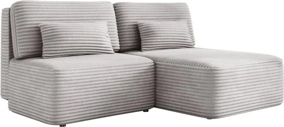 Narożnik TILIA wolnostojący układ L strona Prawa z funkcją spania w tkaninie Tilia 86