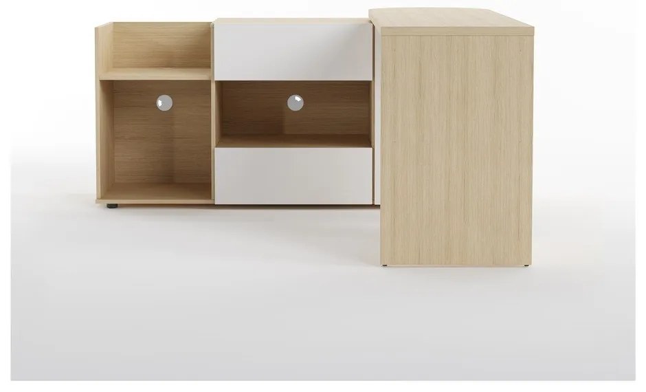 Biurko z blatem w dekorze dębu 48x159 cm Tango – TemaHome