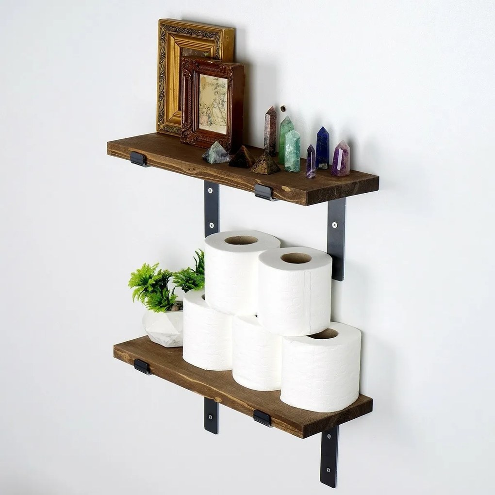 Półka Lam005 Black and Walnut