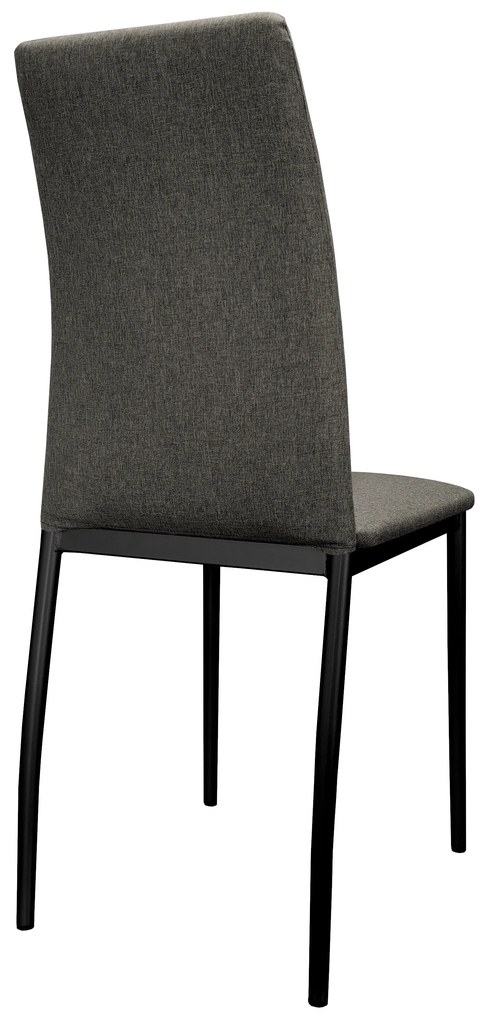Krzesło tapicerowane ALAN stelaż czarny Sawana 05