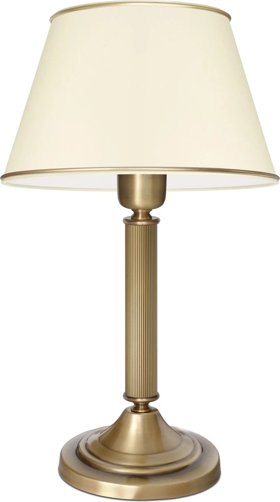 Lampa stołowa z mosiądzu z abażurem L-B1B