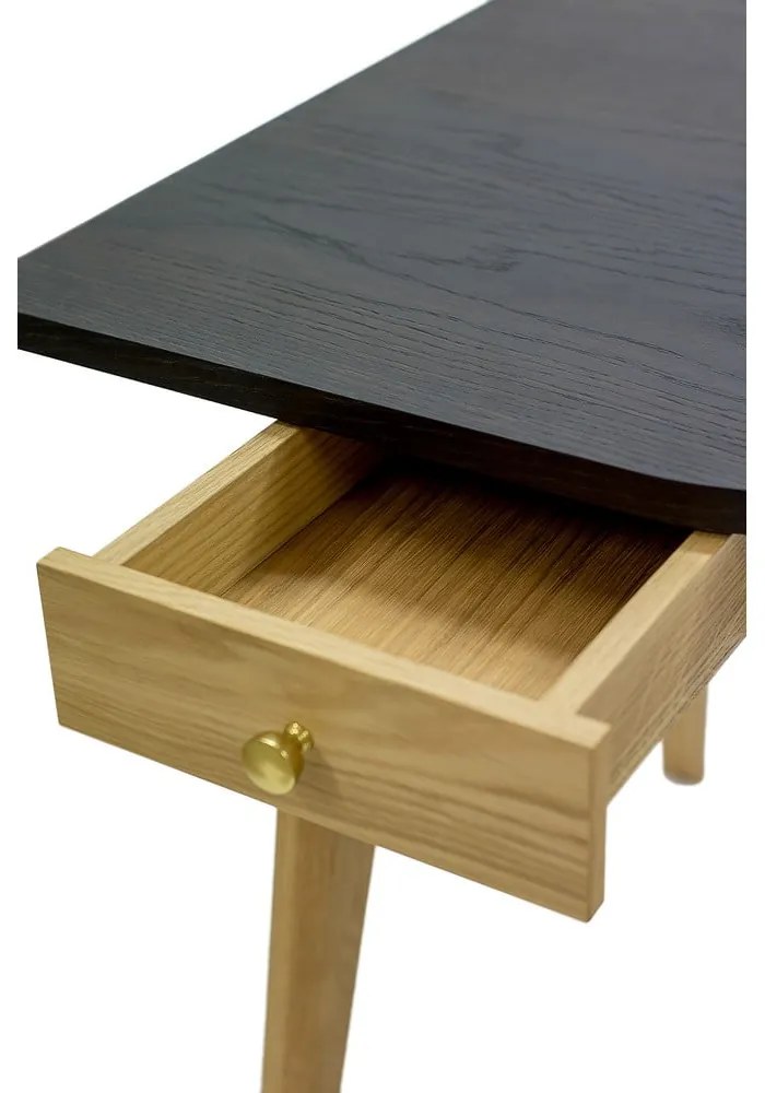 Biurko w dekorze dębu 70x140 cm Nice – Woodman