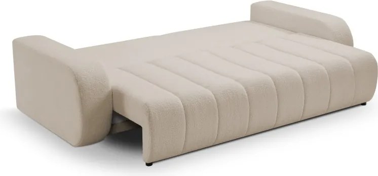 Sofa BALOO z funkcja spania i pojemnikiem BEŻOWY LAMBI 06