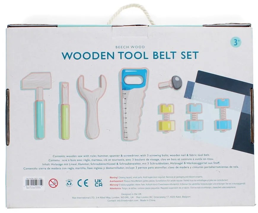 Zestaw narzędzi dziecięcych Tool Belt Playset – Rex London