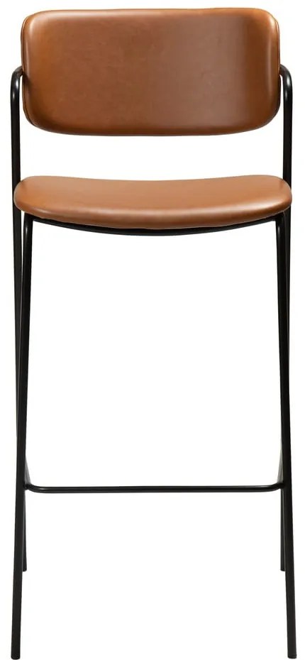 Brązowy hoker z imitacji skóry DAN-FORM Denmark Zed, wys. 107 cm