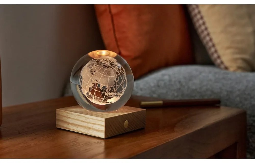 Ciemnobrązowa dekoracja świetlna na USB Amber – Gingko