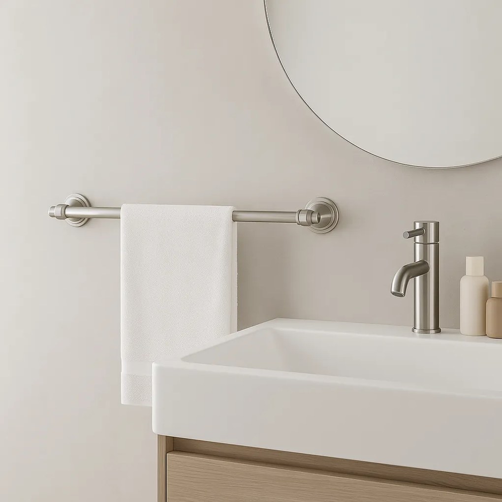 Wieszak łazienkowy jednoramienny 16101 Aristo Nikiel szczotkowany