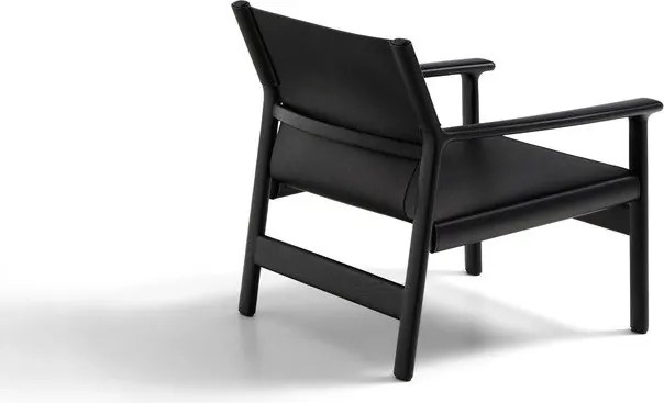 Czarny skórzany fotel Jan – Kave Home