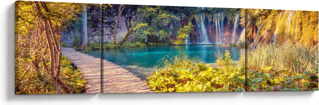 Obraz - Jeziora Plitwickie, Chorwacja (170x50 cm)