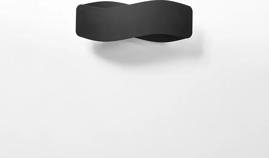 Kinkiety nowoczesny Zanila, stal - 2 źródło światła 4000K - L.40 x H.15 cm - czarny