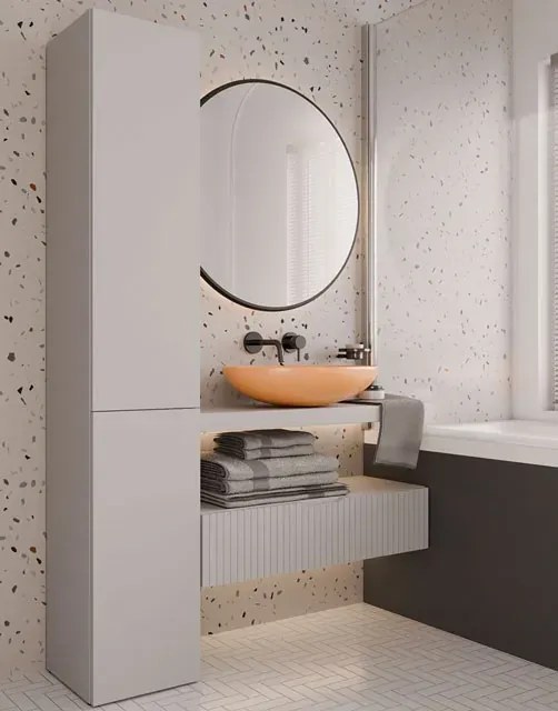 Minimalistyczna szafka łazienkowa kaszmir K2-N04