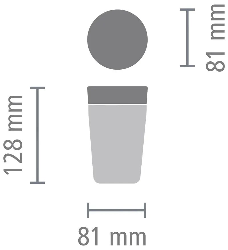 Jasnoszary kubek termiczny 200 ml Make &amp; Take – Brabantia